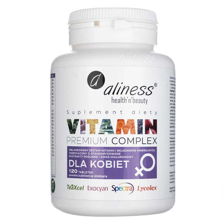 Aliness Premium Vitamin Complex for Women - 120 Tablets