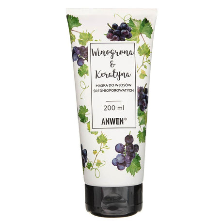 Anwen Mask for Medium-Coarse Hair Grapes and Keratin - 200 ml