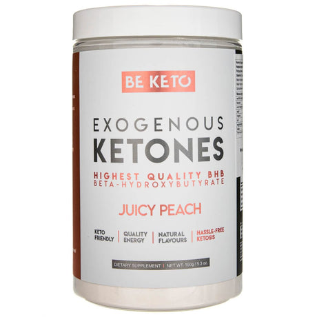 BeKeto Exogenous Ketones, Juicy Peach - 150 g