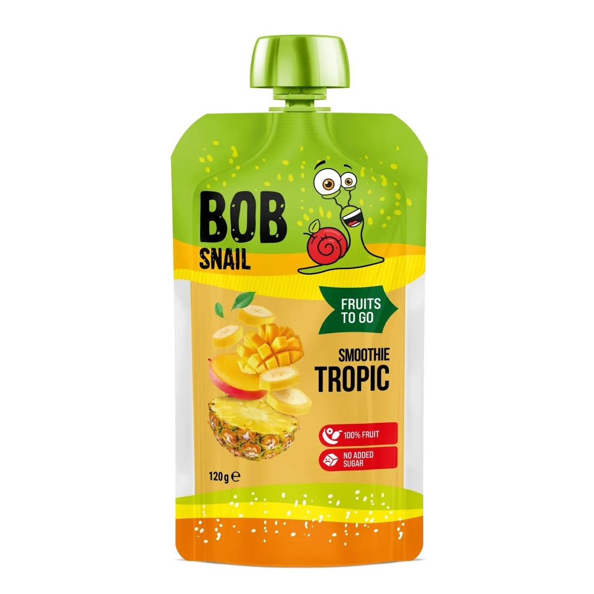 Bob Snail Banana, Pineapple & Mango Smoothie, No Added Sugar - 120 g