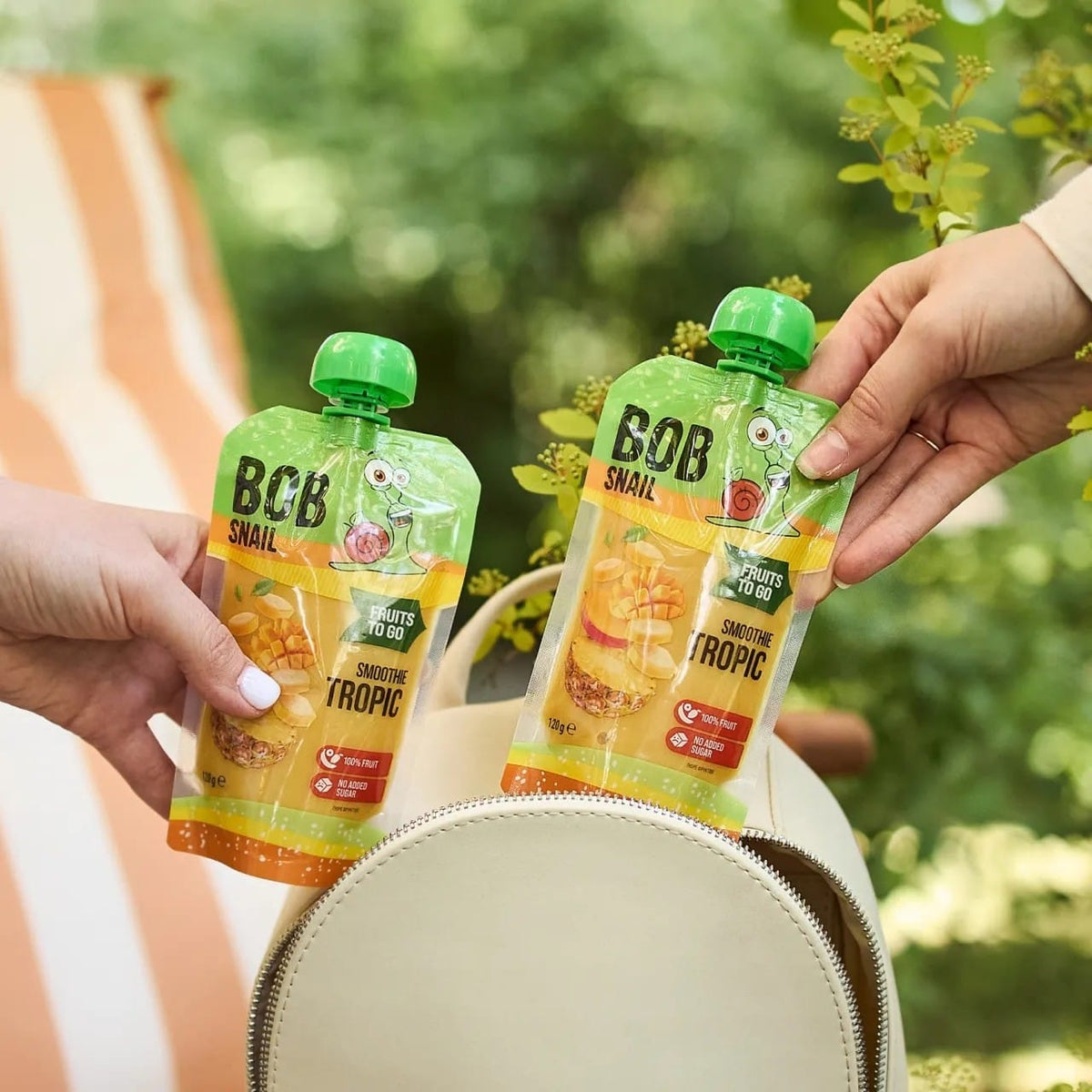 Bob Snail Banana, Pineapple & Mango Smoothie, No Added Sugar - 120 g