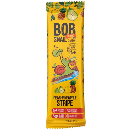 Bob Snail Pear & Pineapple Stripe with No Added Sugar - 14 g