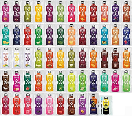 Bolero Drink Mix Box Sachet Set of 58 Flavours - 9 g