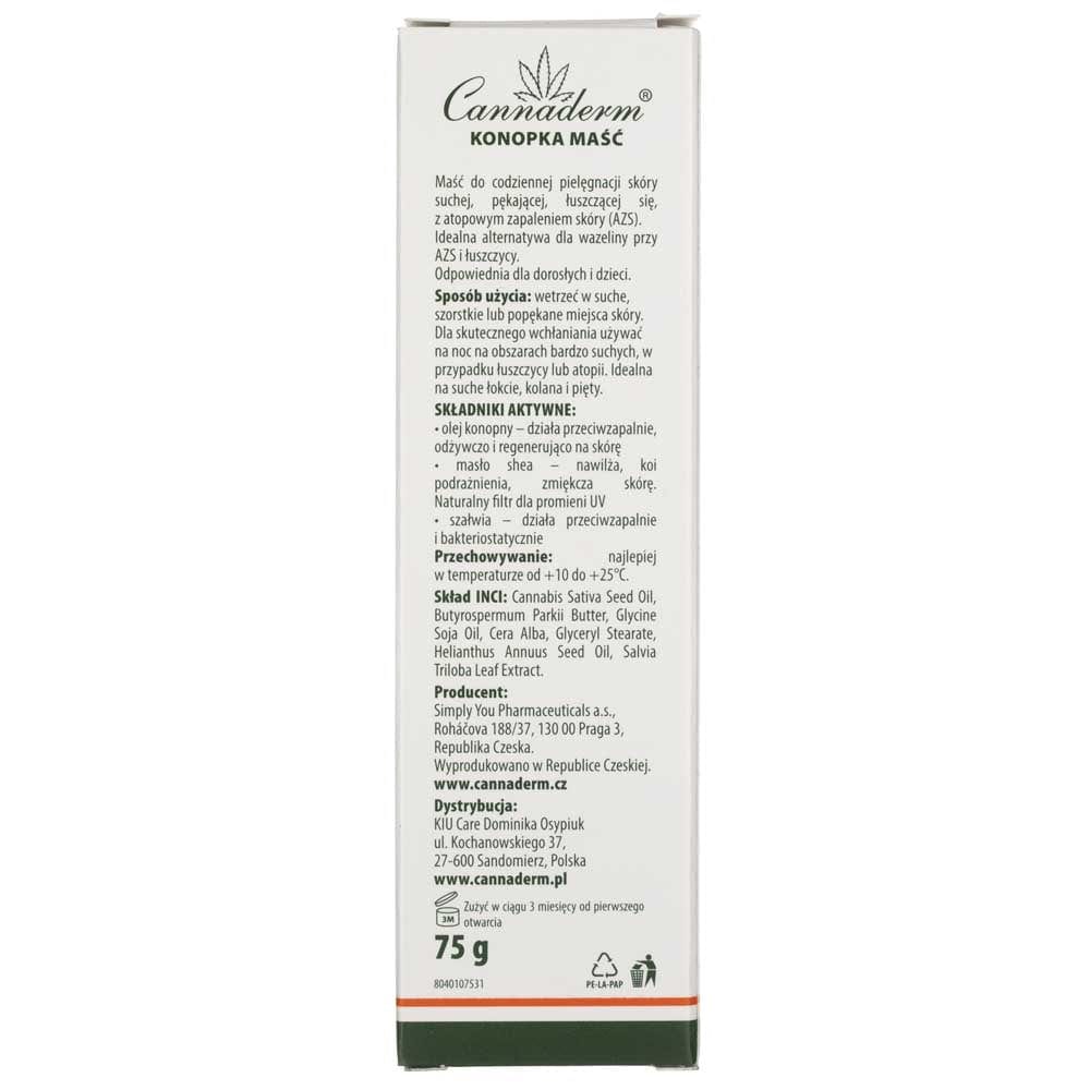 Cannaderm Konopka Ointment for Very Dry Skin - 75 g