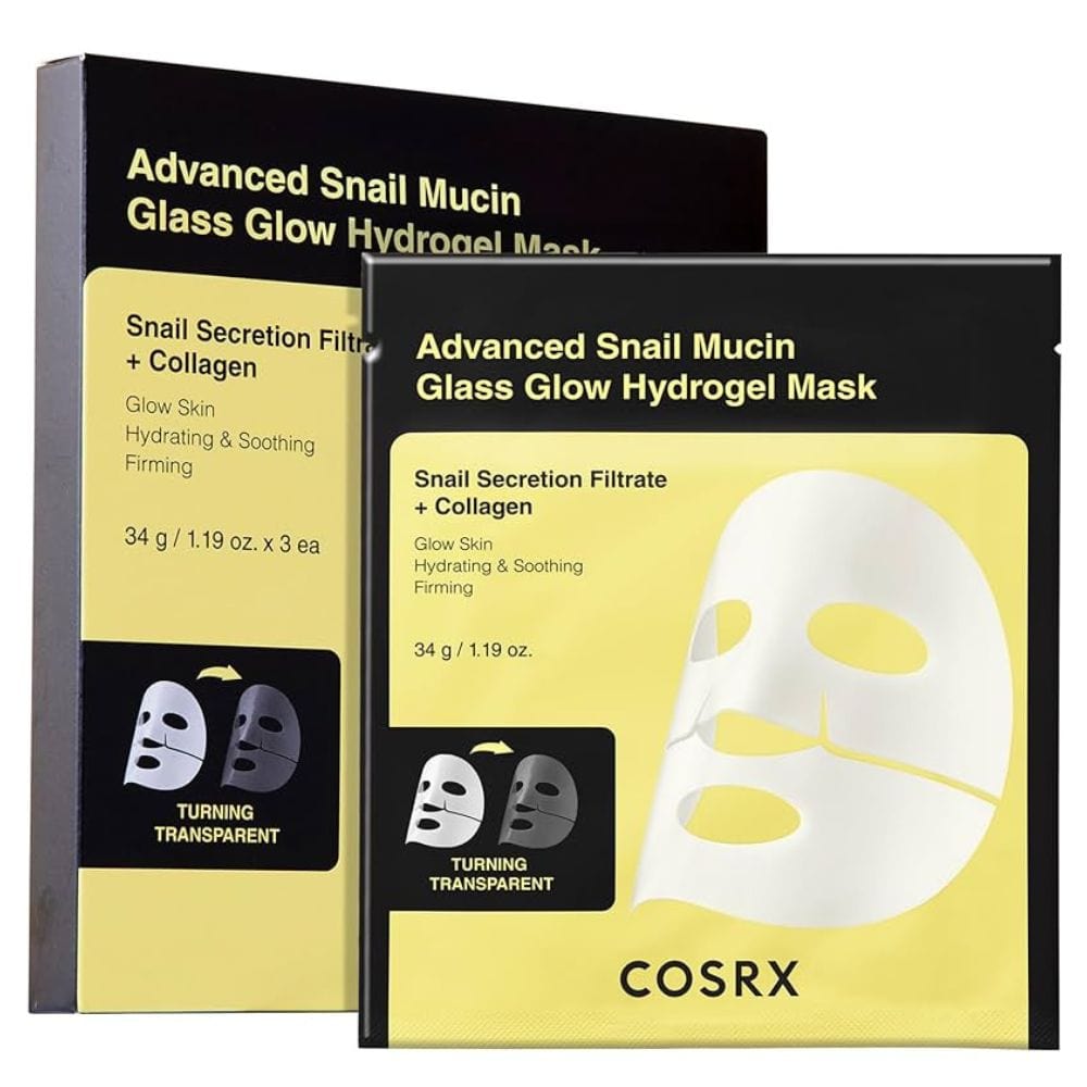 COSRX Advanced Snail Mucin Glass Glow Hydrogel Mask - 3 Pieces