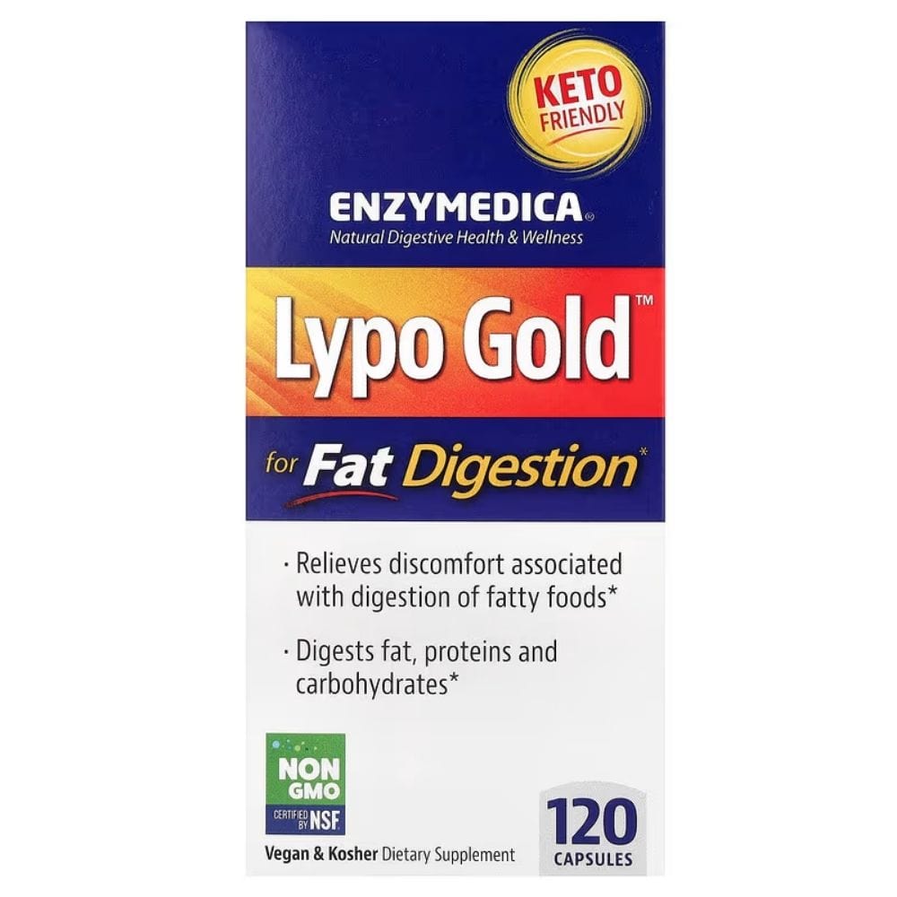Enzymedica Lypo Gold, Digestive Enzymes - 120 Capsules