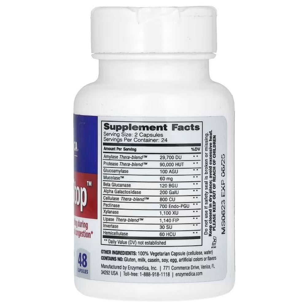 Enzymedica MucoStop - 48 Capsules