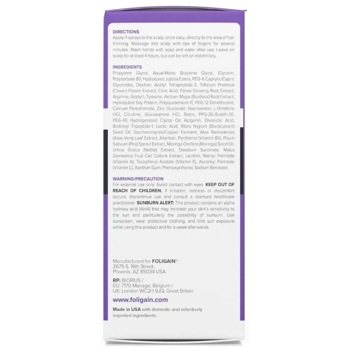 Foligain Triple Action Complete Formula For Thinning Hair For Women - 59 ml