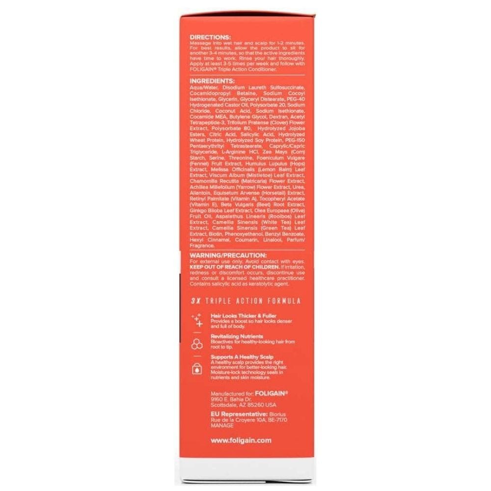 Foligain Triple Action Shampoo for Men - 236 ml