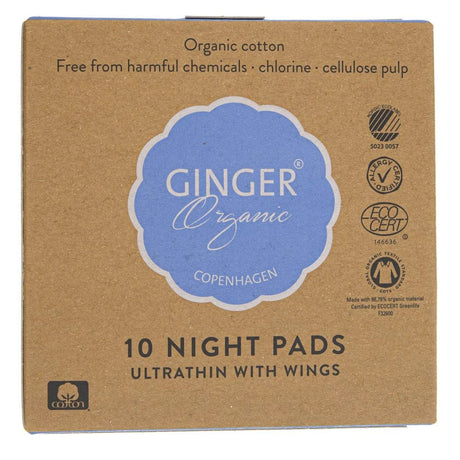 GingerOrganic Night-time Slip - 10 pieces