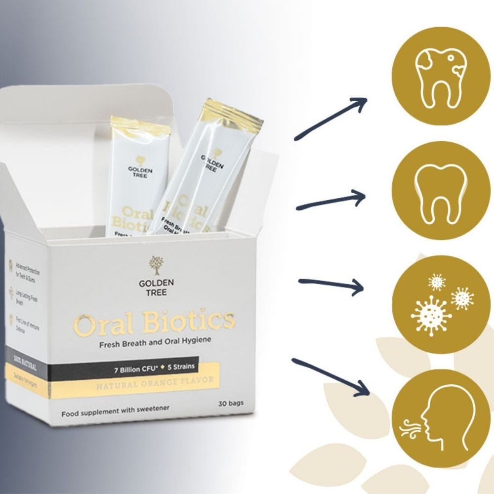Golden Tree Oral Biotics Hygiene Complex, Mint - 30 Sachets