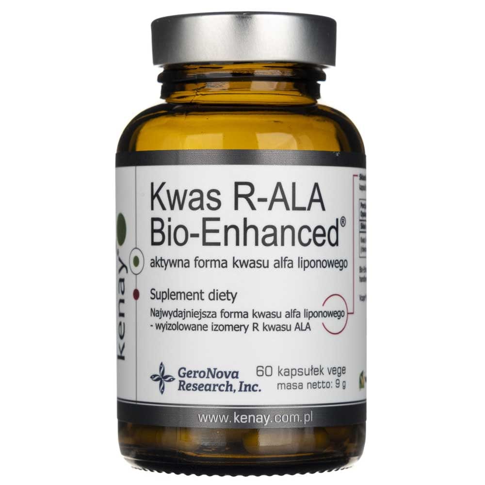 Complément Alimentaire Kenay R-ALA (Acide Alpha-Lipoïque) - 60 Capsules, Forme Bio-améliorée