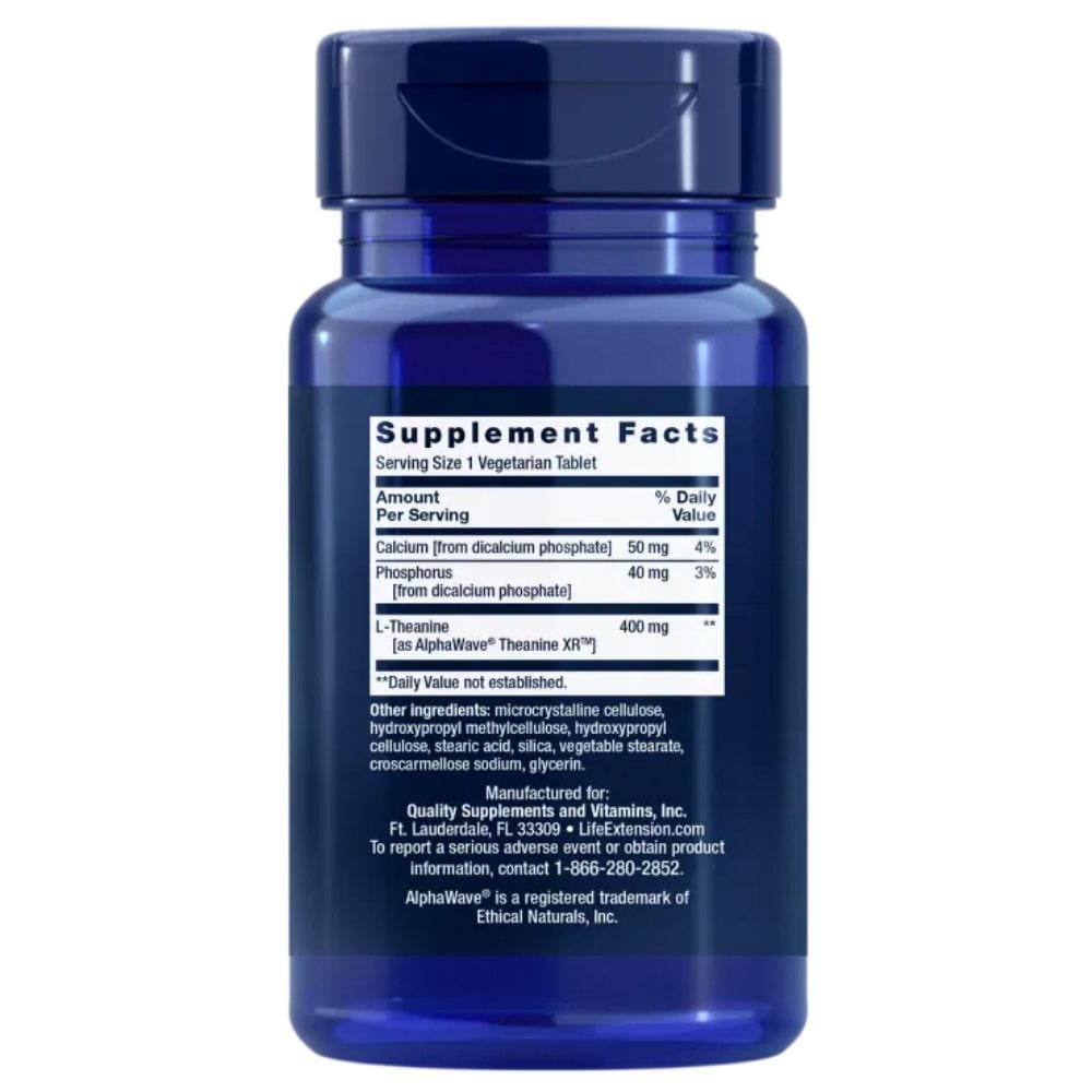 Life Extension Theanine XR™ Stress Relief - 30 Tablets