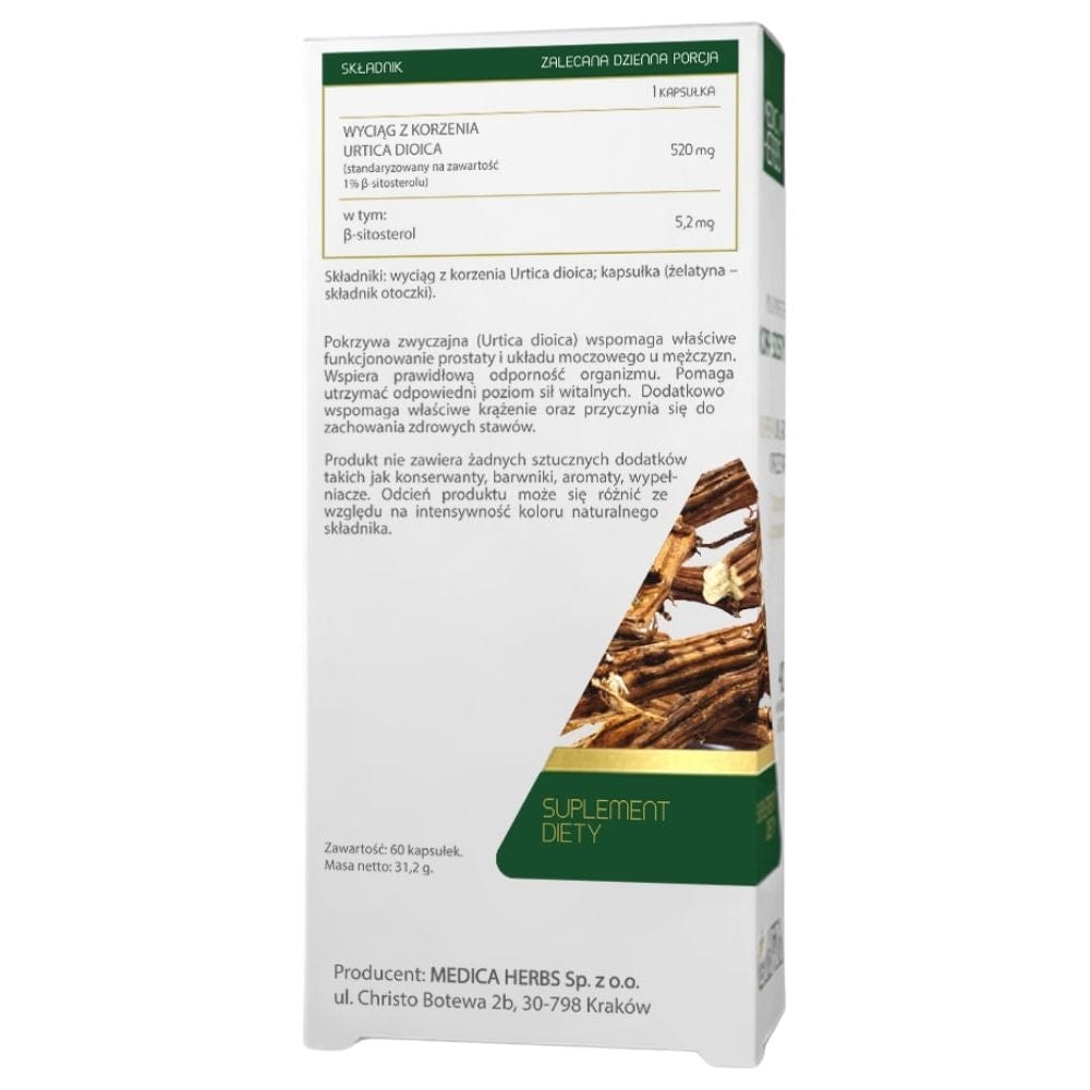 Medica Herbs Common Nettle Root 520 mg - 60 Capsules