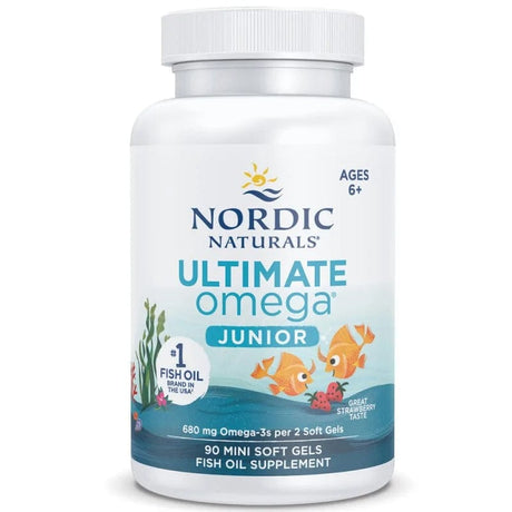 Nordic Naturals Ultimate Omega Junior, Strawberry - 90 Softgels