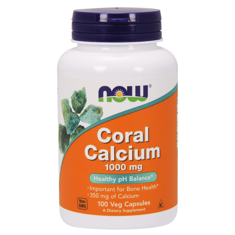 Now Foods Coral Calcium 1000 mg - 100 Veg Capsules