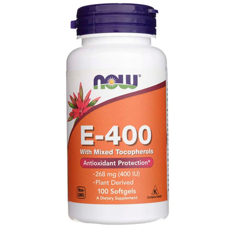 Now Foods Vitamin E-400 With Mixed Tocopherols - 100 Softgels