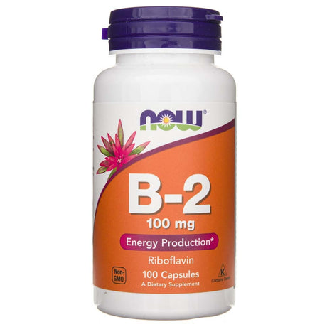Now Foods Vitamina B-2 100 mg - 100 Veg Capsules