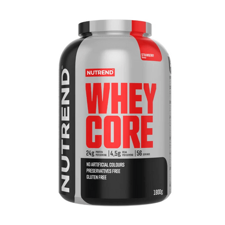 Nutrend Whey Core, Strawberry - 1800 g