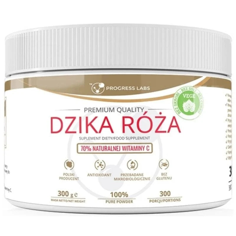 Progress Labs Wild Rose – Vitamine C Naturelle En Poudre 300g – Complément Alimentaire Neuf