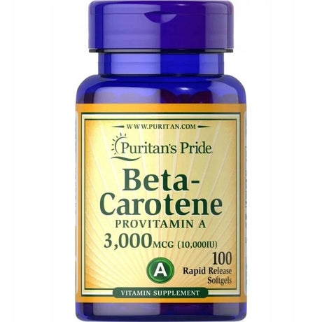 Puritan's Pride Beta-Carotene 10000 IU - 100 Softgels