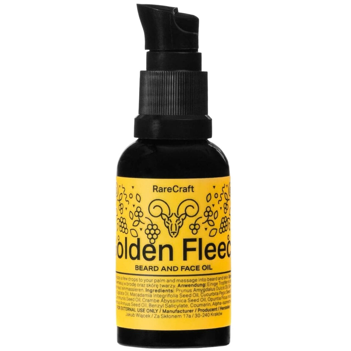 RareCraft Golden Fleece Beard Oil - 30 ml