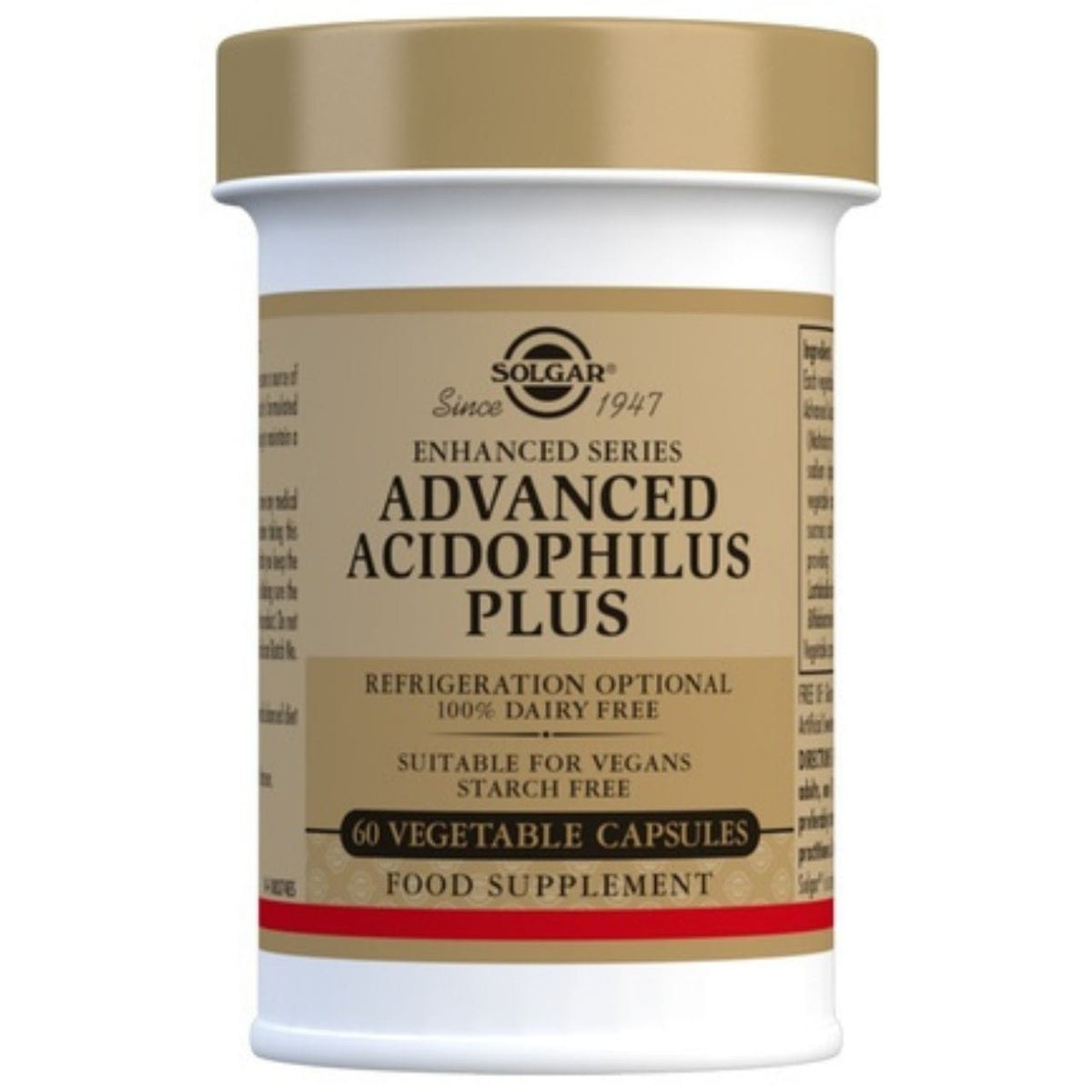 Solgar Advanced Acidophilus Plus - 60 Capsules  Medpak