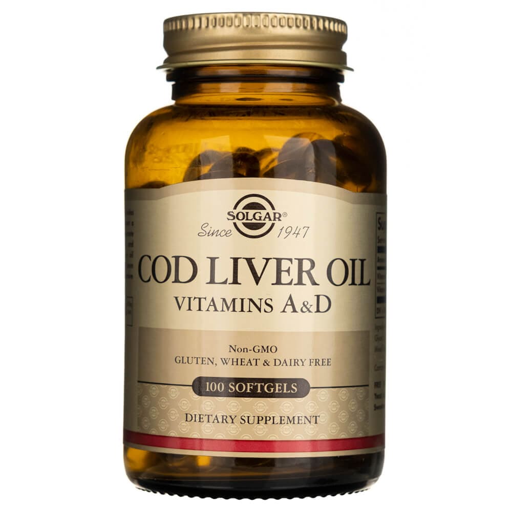 Solgar Cod Liver Oil Vitamin A And D 100 Softgels Medpak