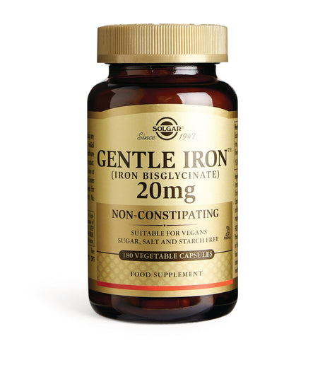 Solgar Gentle Iron 20 mg - 180 Vegetable Capsules