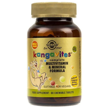 Solgar Kangavites Children's Vitamins, Tropical Flavour - 60 Lozenges