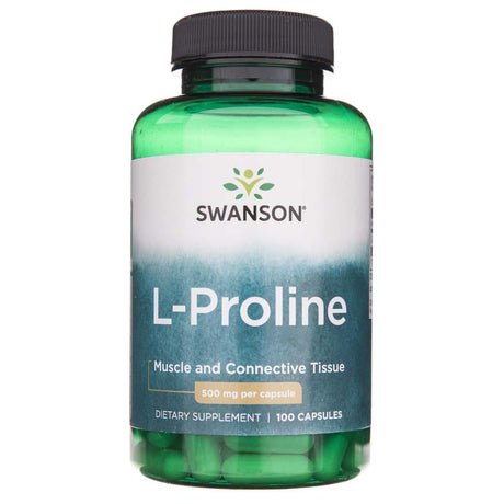 Swanson L-Proline 500 mg - 100 Capsules