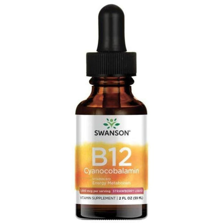 Swanson Liquid Vitamin B12, Strawberry - 59 ml