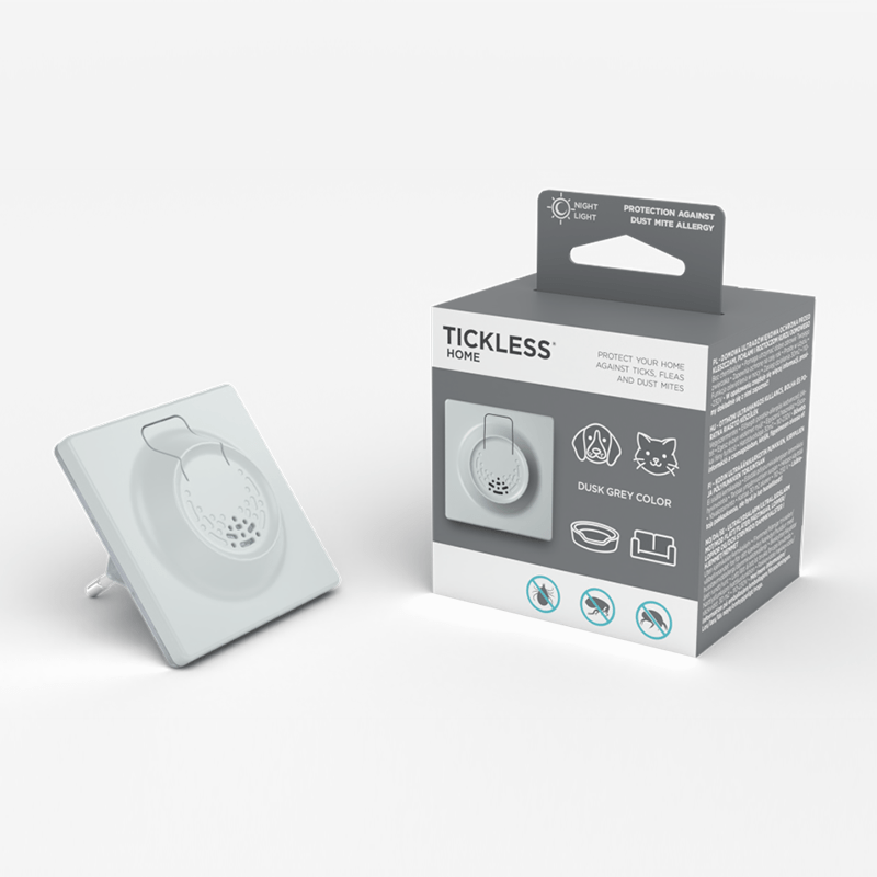 Tickless Home Ultrasonic Tick and Flea Repeller for Home - Grey