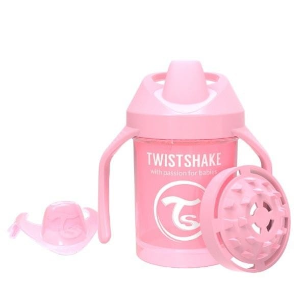 Twistshake Sippy Cup with Mixer Pink 4 m+ - 230 ml