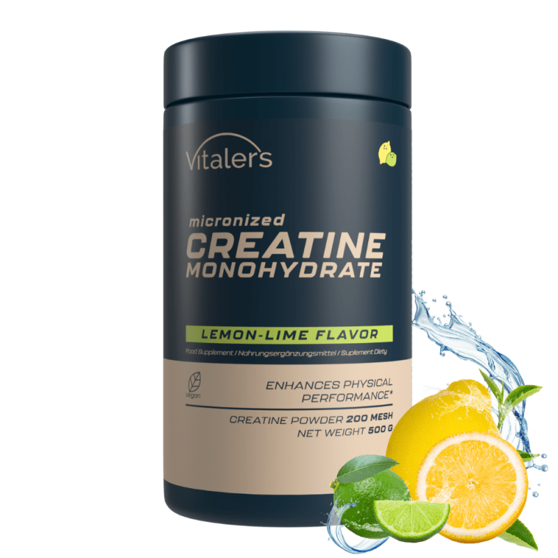 Vitaler's Sport Micronized Creatine Monohydrate 5000 mg, Lemon-Lime - 500 g