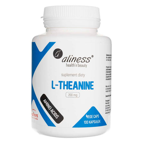 Aliness L-Theanine 200 mg - 100 Veg Capsules
