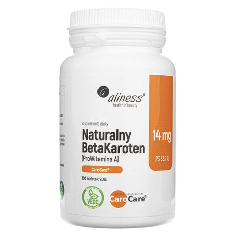 Aliness Natural BetaCarotene - 100 Tablets