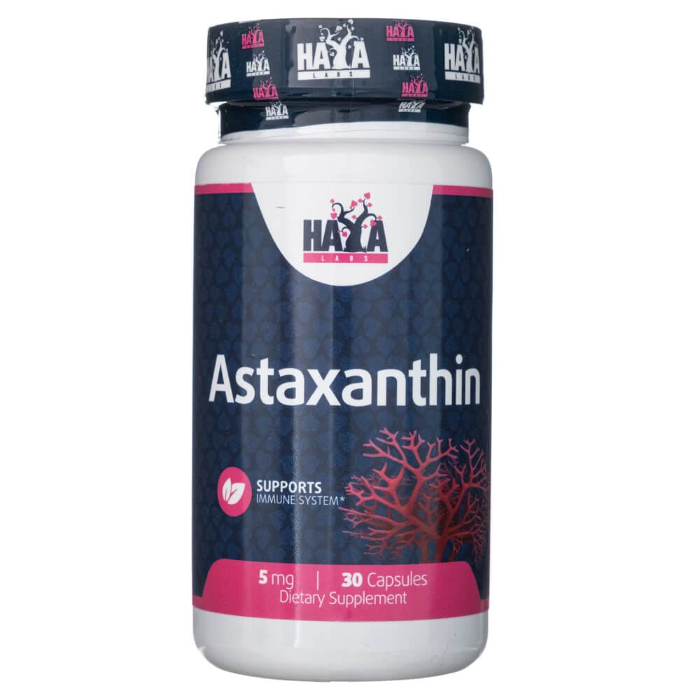 Haya Labs Astaxanthine 5 Mg - Boîte De 30 Capsules, Complément Alimentaire Neuf