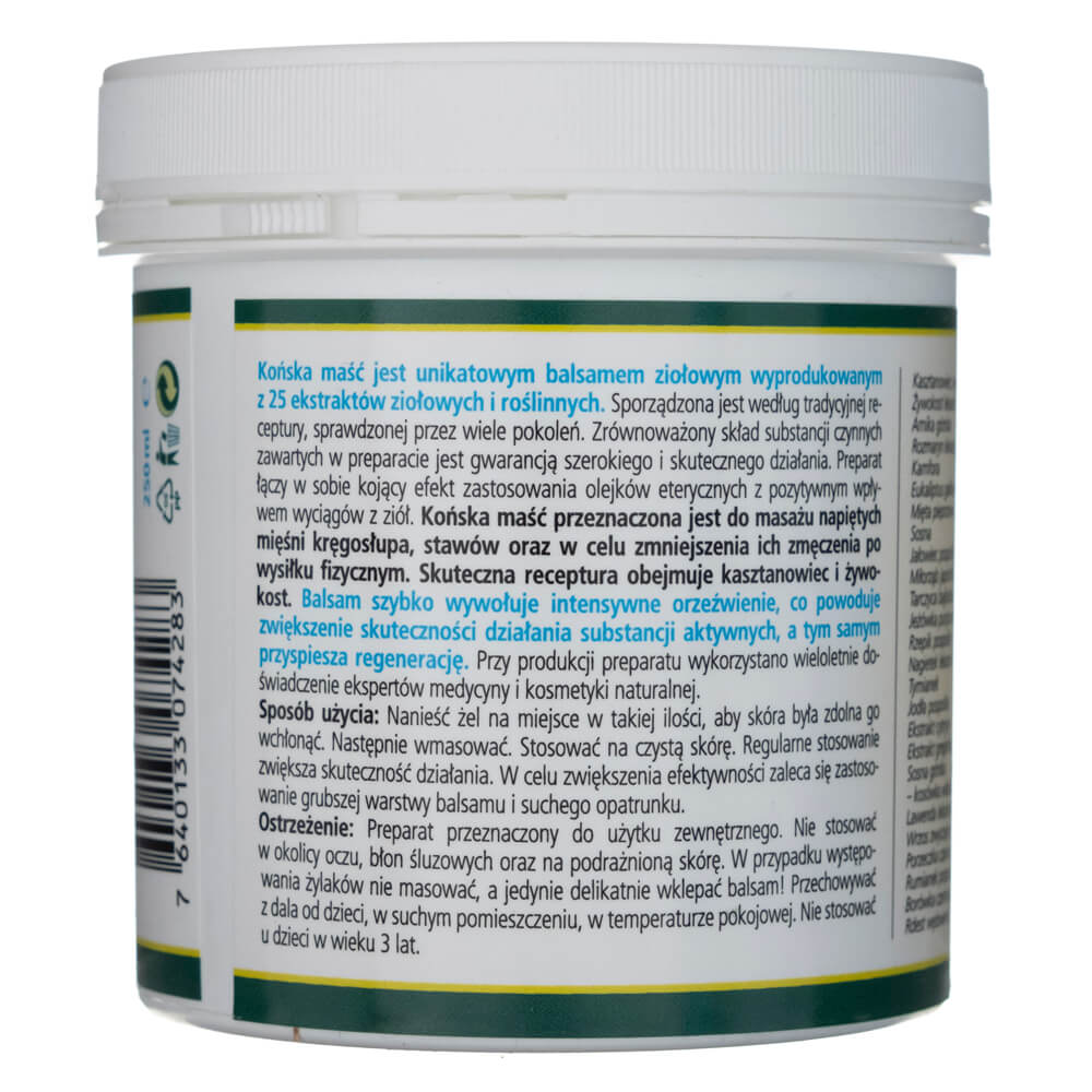 Herbamedicus Cooling Horse Ointment - 250 ml