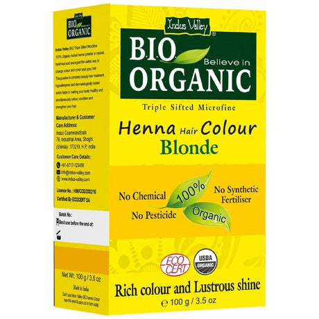 Indus Valley Henna Hair Colour Blonde - 100 g