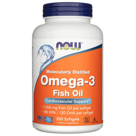Now Foods Omega-3, 180 EPA / 120 DHA - 200 Softgels