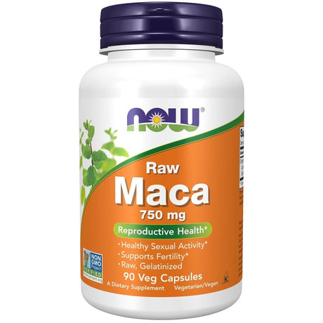 Now Foods Raw Maca 750 mg - 90 Veg Capsules