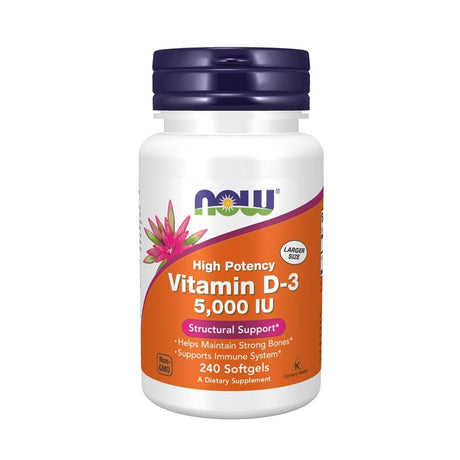 Now Foods Vitamin D3 5000 IU - 240 Softgels