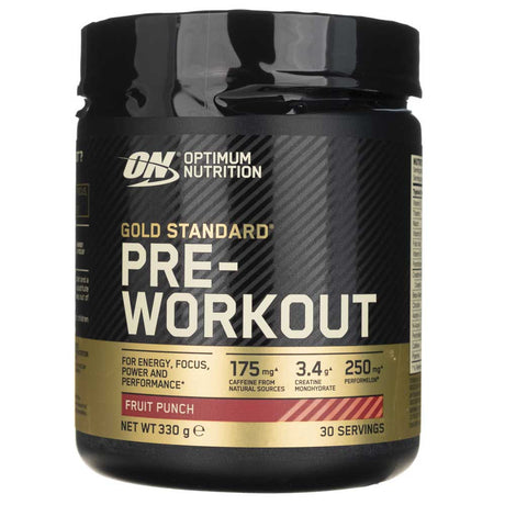 Optimum Nutrition Gold Standard Pre-Workout, Fruit Punch - 330 g