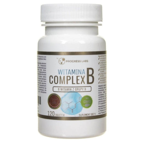 Progress Labs Vitamin B Complex - 120 Tablets