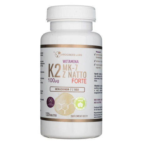 Progress Labs Vitamin K2 MK-7 from Natto 100 mcg - 120 Tablets