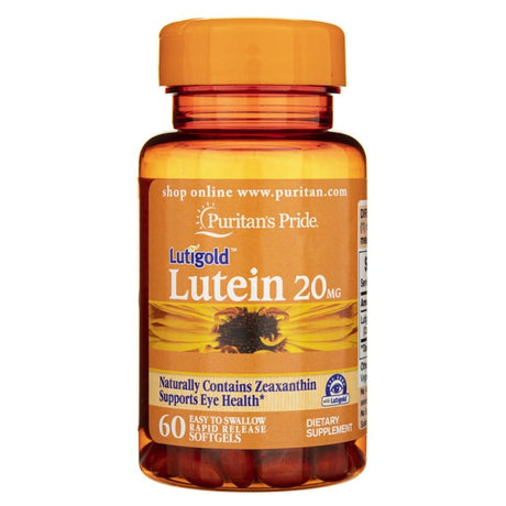 Puritan's Pride Lutein 20 mg with Zeaxanthin - 60 Capsules
