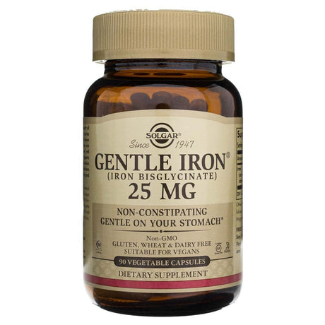 Solgar Gentle Iron 25 mg - 90 Vegetable Capsules