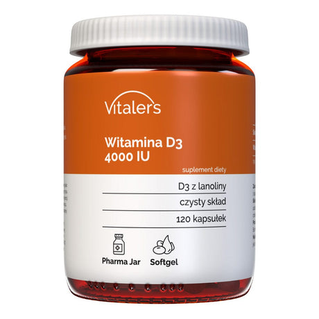 Vitaler's Vitamin D3 4000 IU - 120 Softgels