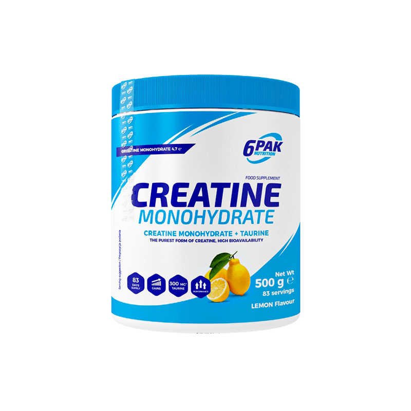 Créatine Monohydrate 6PAK - Saveur Orange - Pot De 500g - Complément Alimentaire Neuf